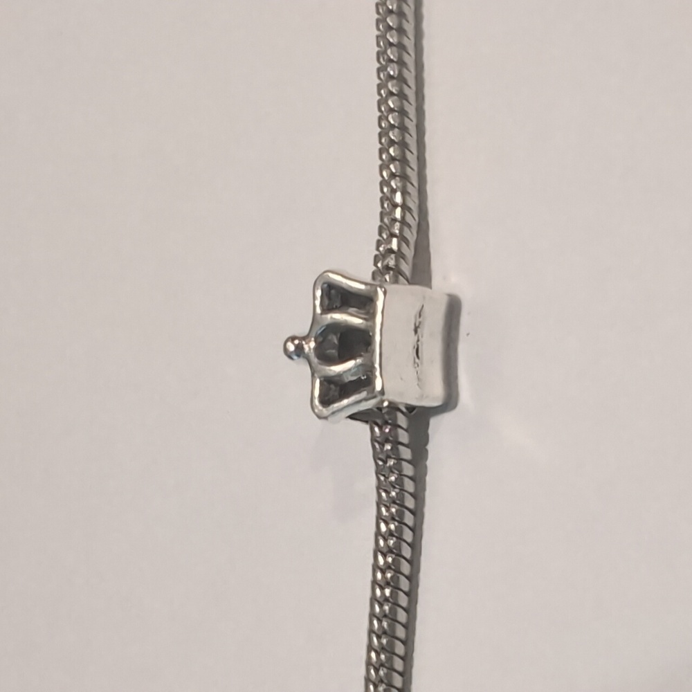 Silver Princess Crown‎ Charm for Pandora Style Bracelet